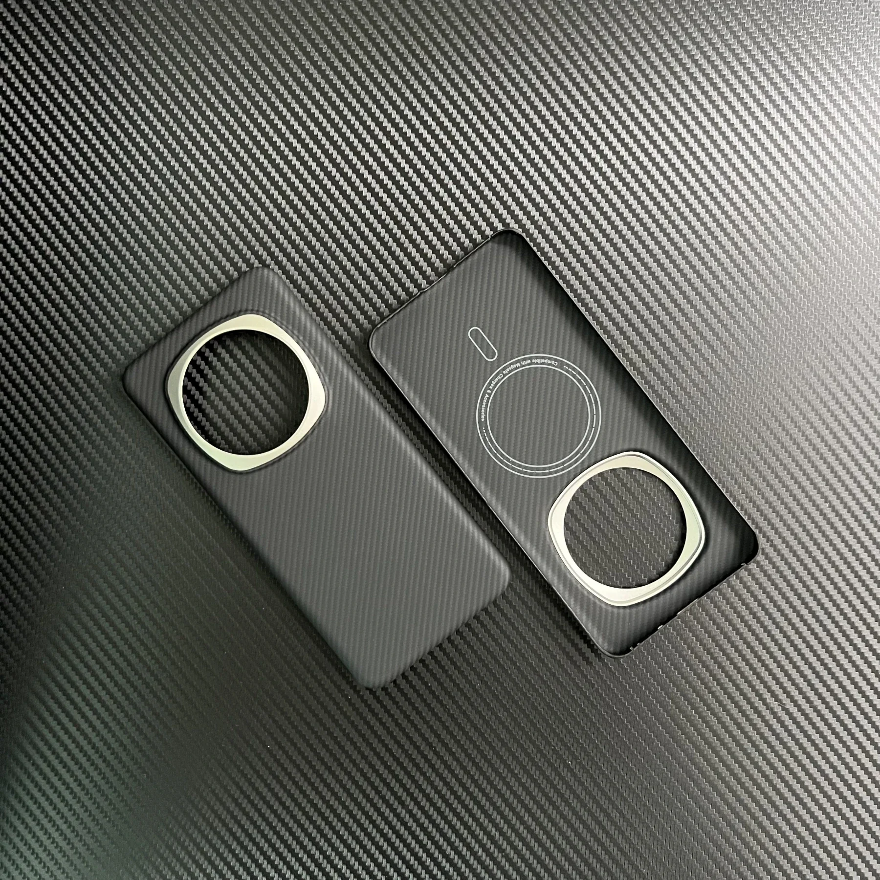 Deluxe 600D Carbon Fiber MagSafe Phone Case for Honor Magic6 Pro Kevlar Aramid Fiber Magic6 Pro Slim Case