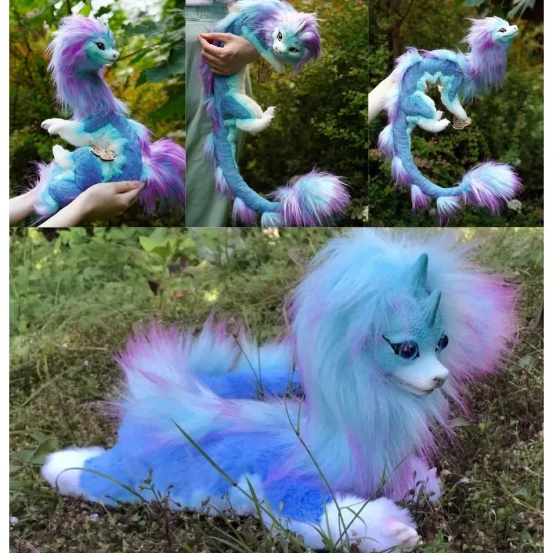 JIT01 لطيف محاكاة الحيوان أفخم دمية تأثيري الكرتون هانت أسطورة التنين سيسو وسادة محشوة لعبة عيد الميلاد هالوين ديكور المنزلHj@1