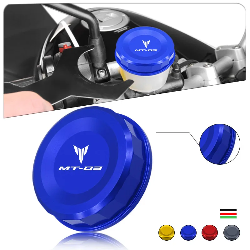 

mt03 Motorcycle Modified Rear Brake Fluid Cylinder Master Reservoir Cover Cap For MT03 MT-03 2006 -2013