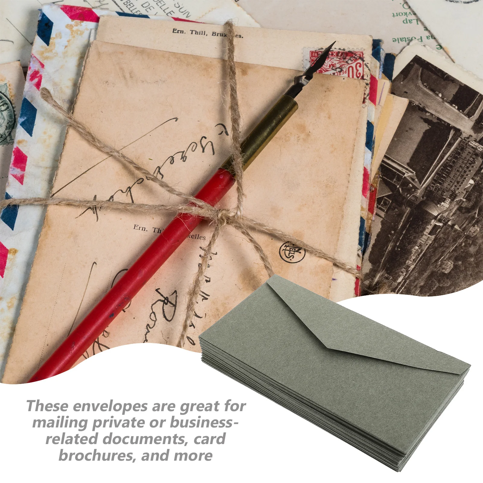 

30 шт. пустые конверты, практичные для почтовых отправлений, частных деловых документов, карточек, брошюр, защита от повреждений, падения