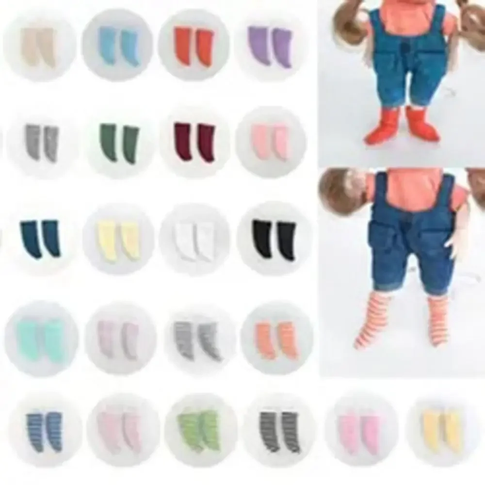Obitsu 11 Socks Cotton Ob11 Socks Short Striped Short Striped Socks Solid Color Cute 1/12 Socks Ob11