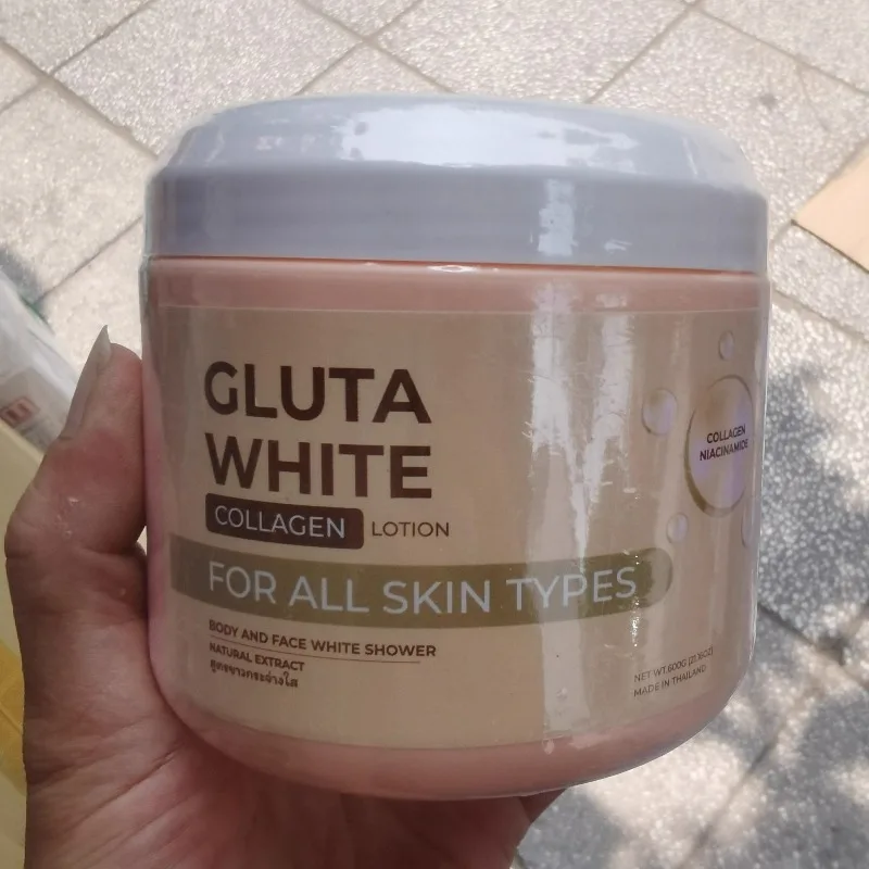 Gluta White Collagen Lotion Body Cream for All Skin Types Face Firming Extract Brightening Care