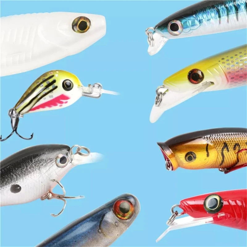 

336Pcs Fly Tying Materials DIY Fishing Lures Realistic Fishing Baits Eye With 4D Eye For Freshwater & Saltwater Fishing