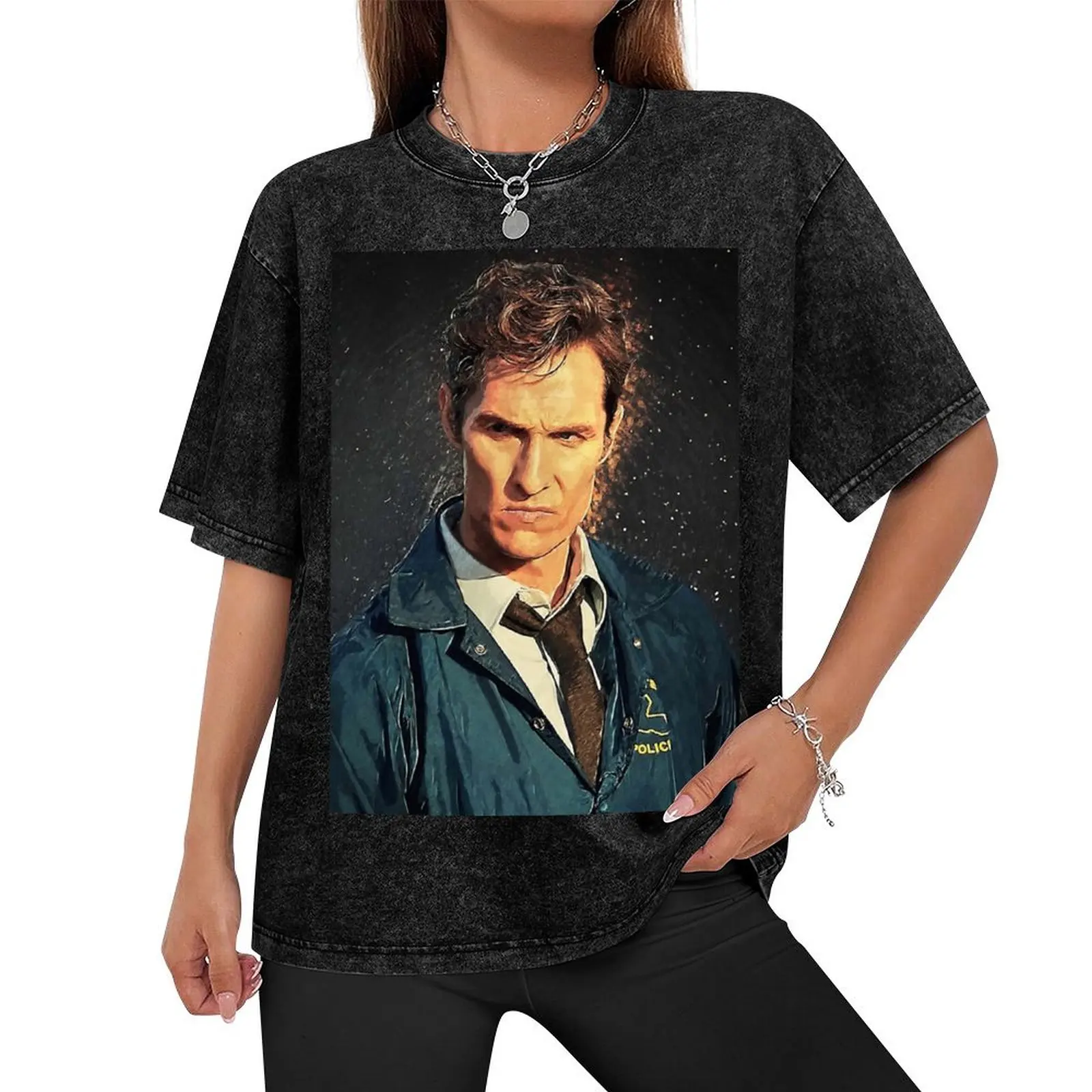 Rust Cohle T-Shirt oversized graphic tee fashion shirts mens t shirts casual stylish