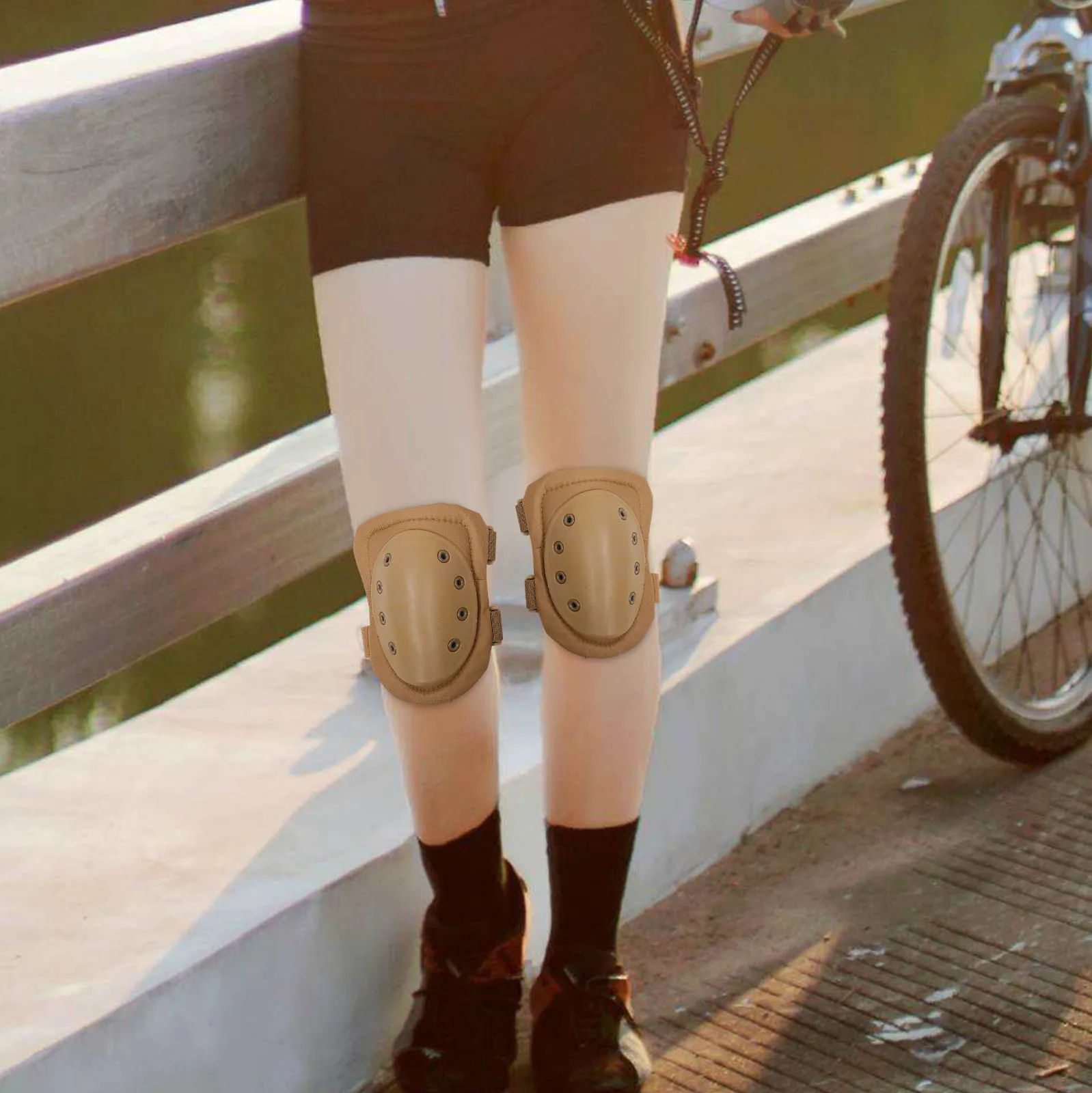 

4Pcs Knee Elbow Protective Pads Durable Soft Comfortable Riding Cycling Skating Sports Gear Injury Guard Knee Pad