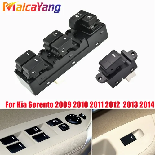 Imagen 2 del producto Interruptor de Control de ventanilla eléctrica principal LHD para KIA Sorento 2009-2013 93573-2P000 93570-2P100 93570-2P000 93580-2P000