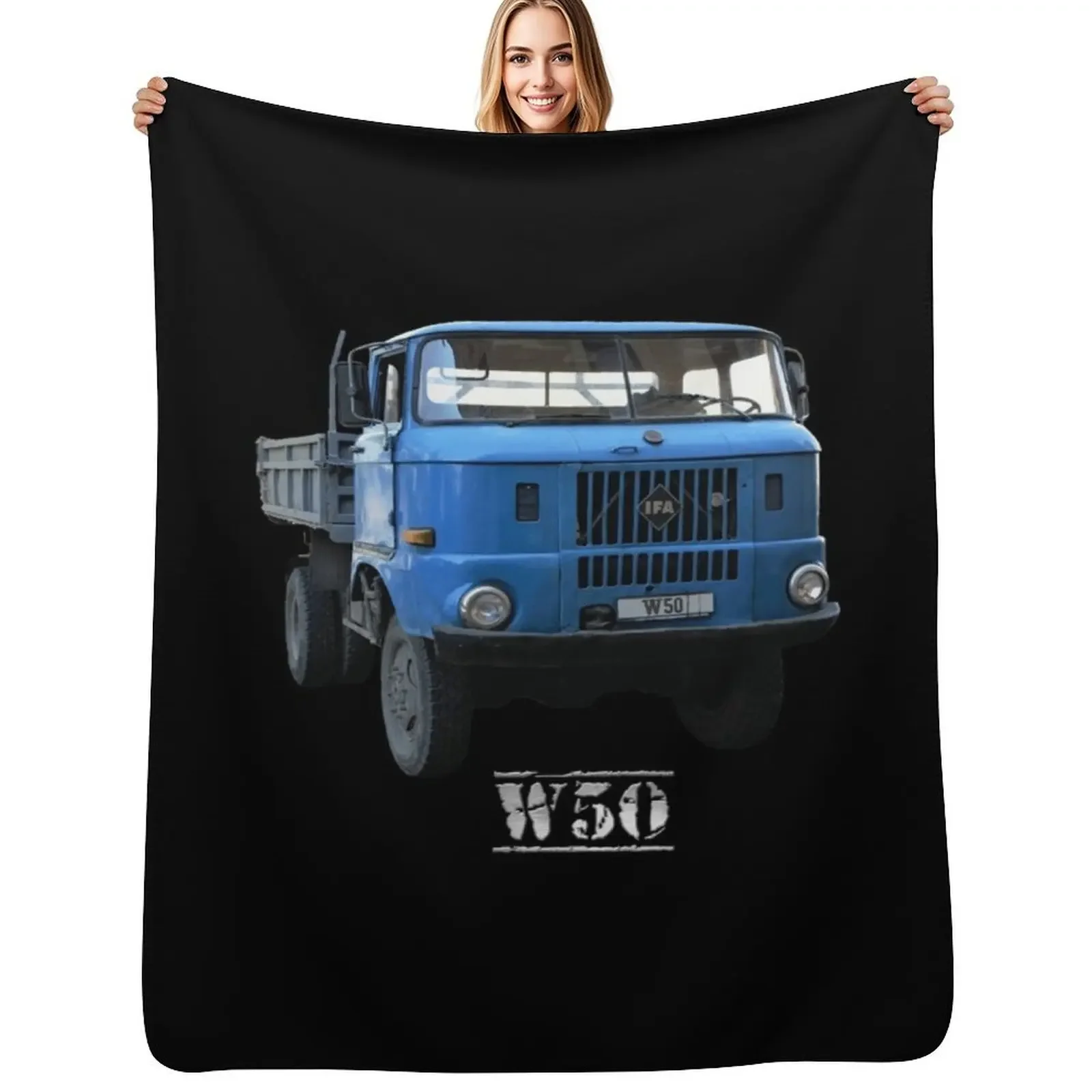 

GDR truck IFA W50 Throw Blanket Luxury Brand Fashion Sofas Plush Blanket