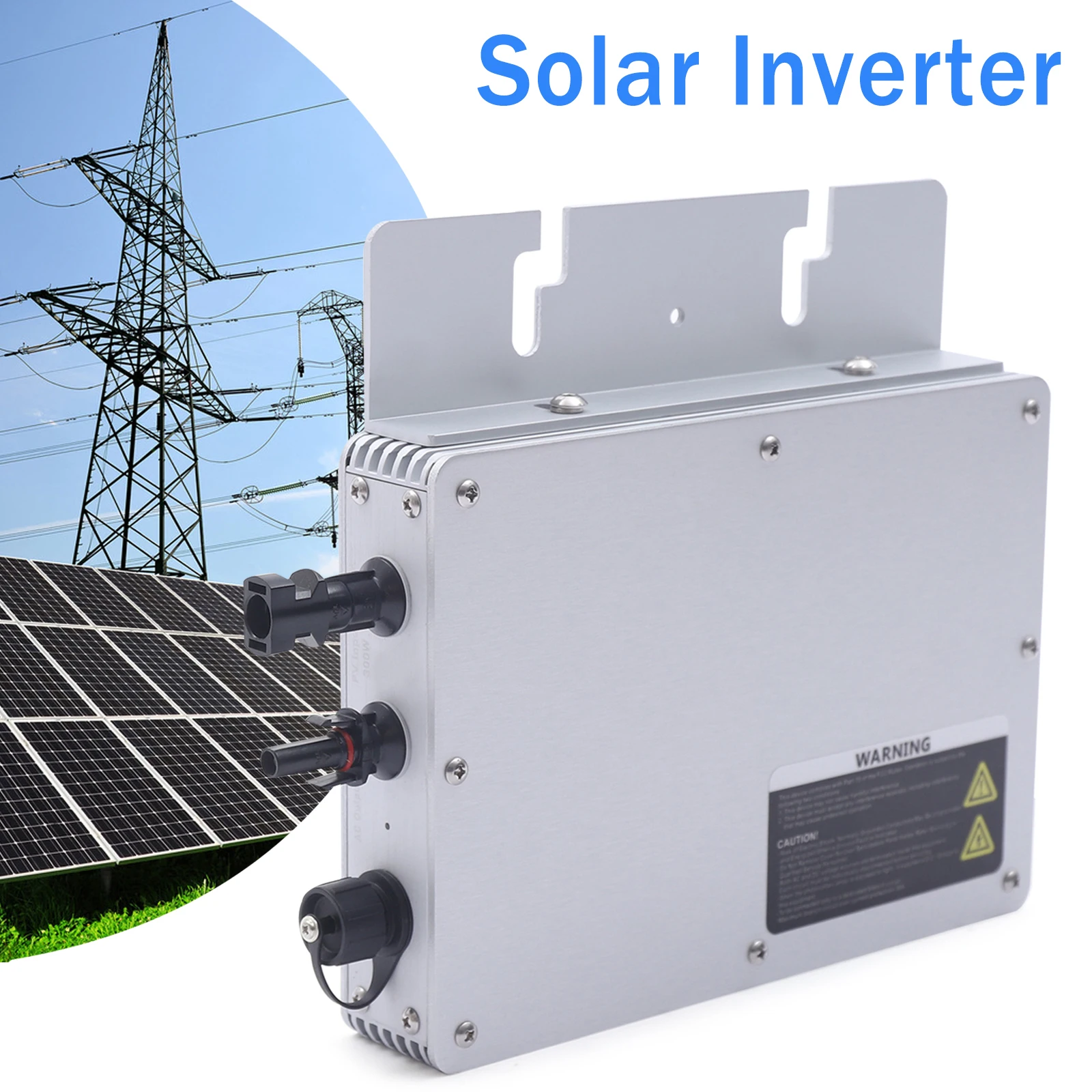 300W Micro Inverter with LCD Display Solar Grid Tie Inverter Module Photovoltaic MPPT Inverter IP65 Waterproof Micro Inverter