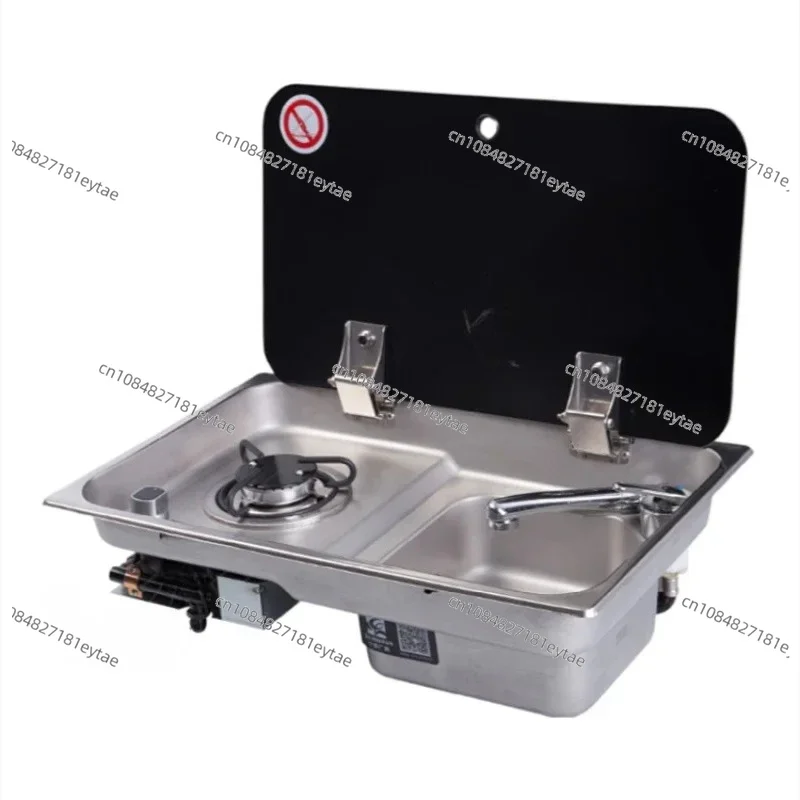 

RV Gas Stove Water Basin, 304 Stainless Steel Sink for Camper Van, Trailer Car Accessories Kitchen Sink