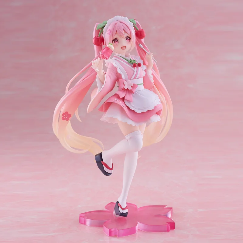 authentic-taito-coreful-hatsune-miku-sakura-initial-vocaloid-maid-restaurant-figure-collectible-anime-toy-model-handmade-craft