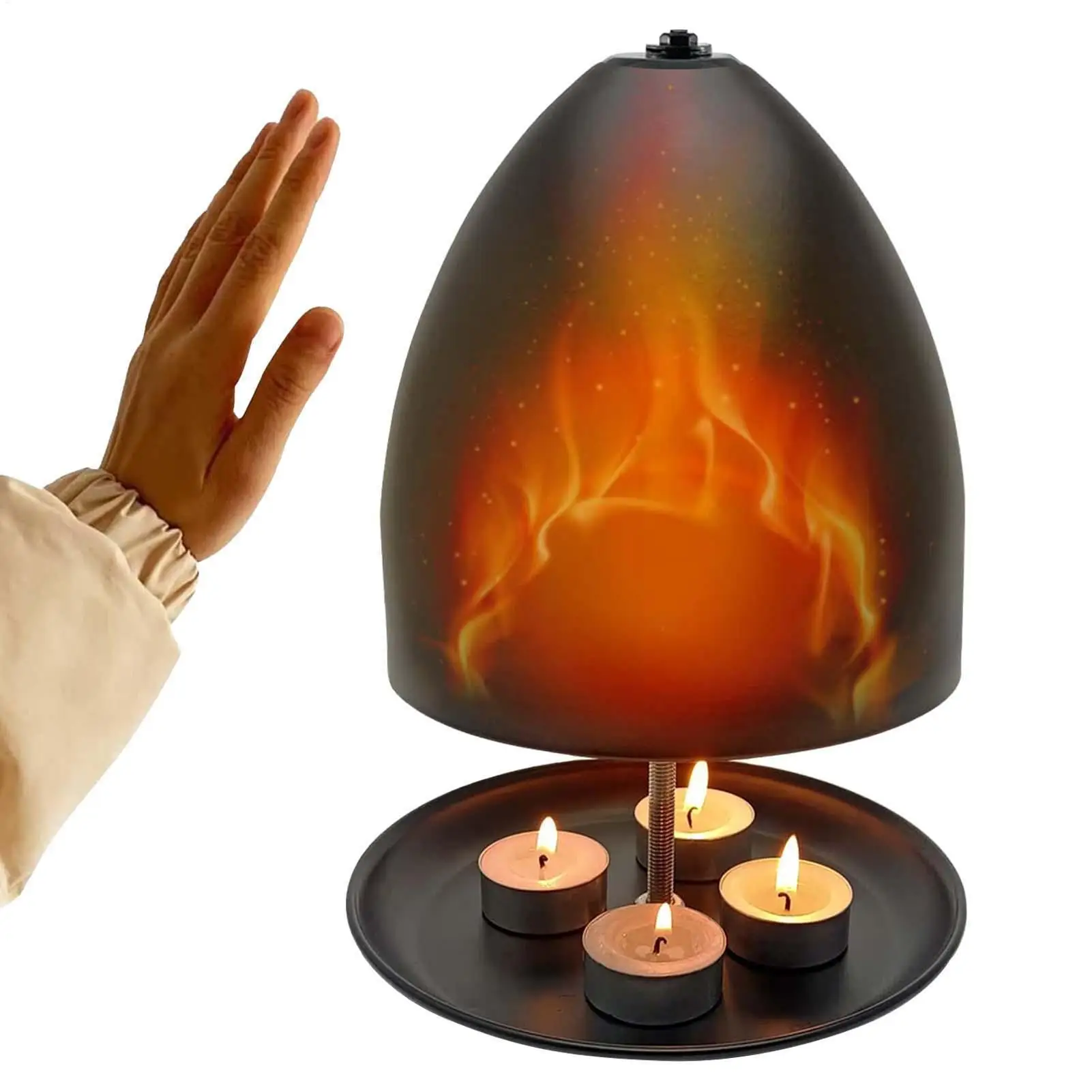 

Металлический подогреватель для чайных свечей, обогреватель для помещений, подставка для чайных свечей с быстрым нагревом для больших пространств