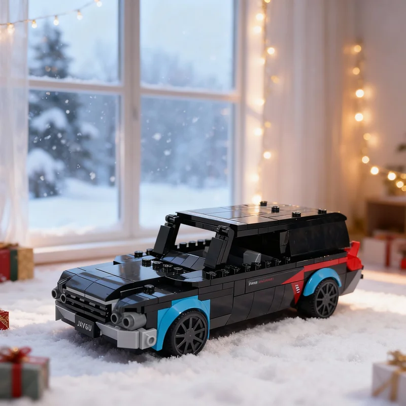 

374 детали MOC Модель катафалка City Champions, конструктор, развивающая игрушка для самостоятельной сборки, креативный подарок на Рождество, кирпичики для детей