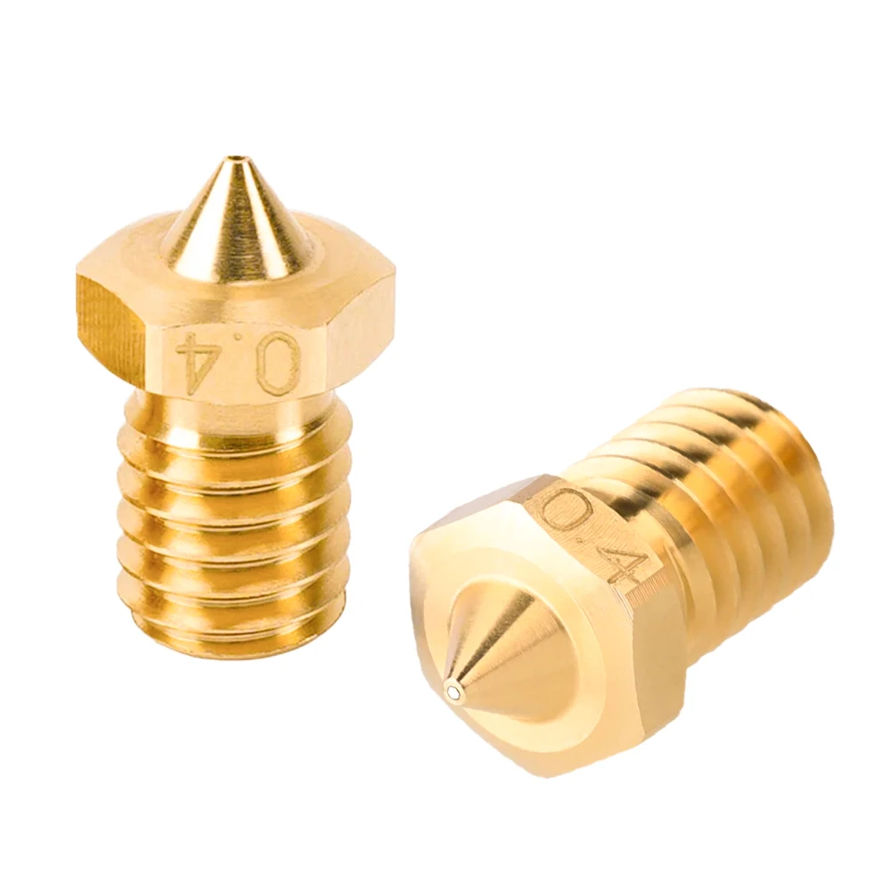 3D-Drucker-Teile E3D Düse 0,2/0,4/0,6/0,8mm Gehärtete Stahldüsen für Titan Extruder Prusa I3 MK3S+ MK4 E3D V6 Kupferdüse – Detail 8
