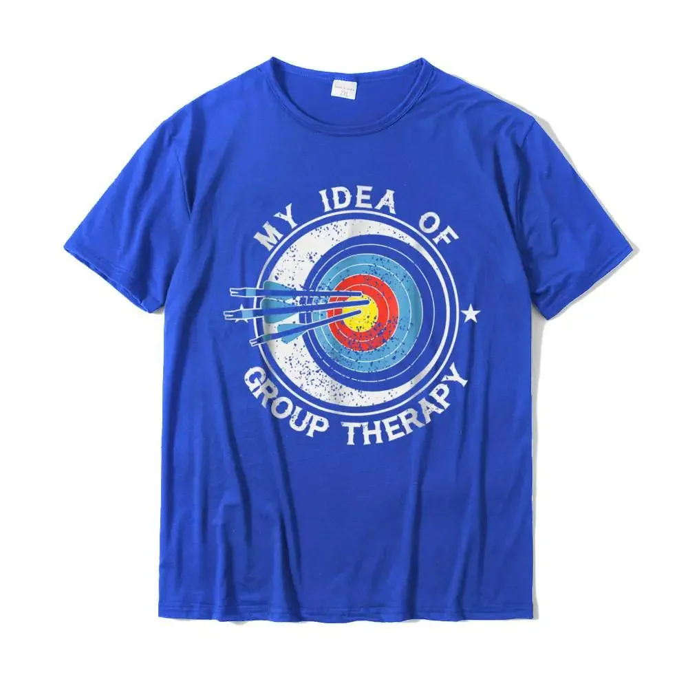 Archery Is My Idea Of Group Therapy T Shirts Comfortable Cute Cotton Tops Tees Print For Men