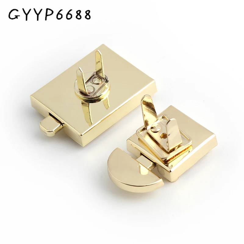 

1-5-20sets Metal Bag Square Mangetic Locks For Women Purse Handbags Shoulder Replacement Press Clasp Lock Hardware Accessories