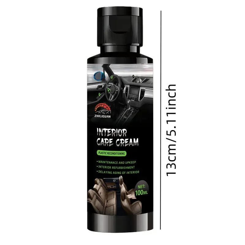 Car interior repair wax, plastic parts refurbishing agent, interior gloss enhancer, tire protection agent