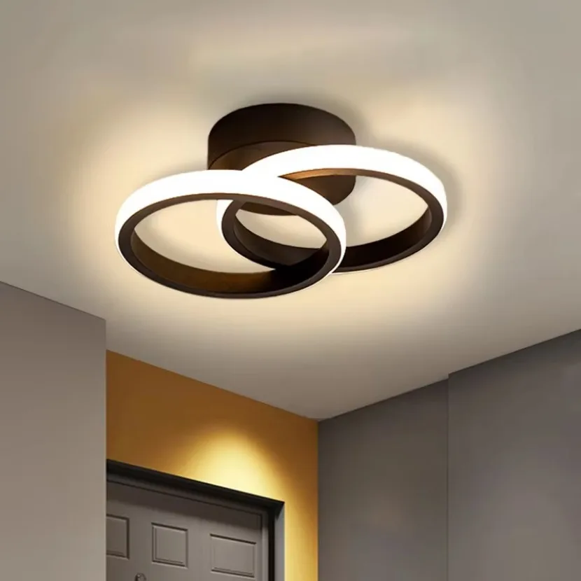 Luz de techo LED moderna y sencilla con Control remoto, atenuación para dormitorio, balcón, escalera, pasillo, decoración del hogar, accesorio para pasillo pequeño