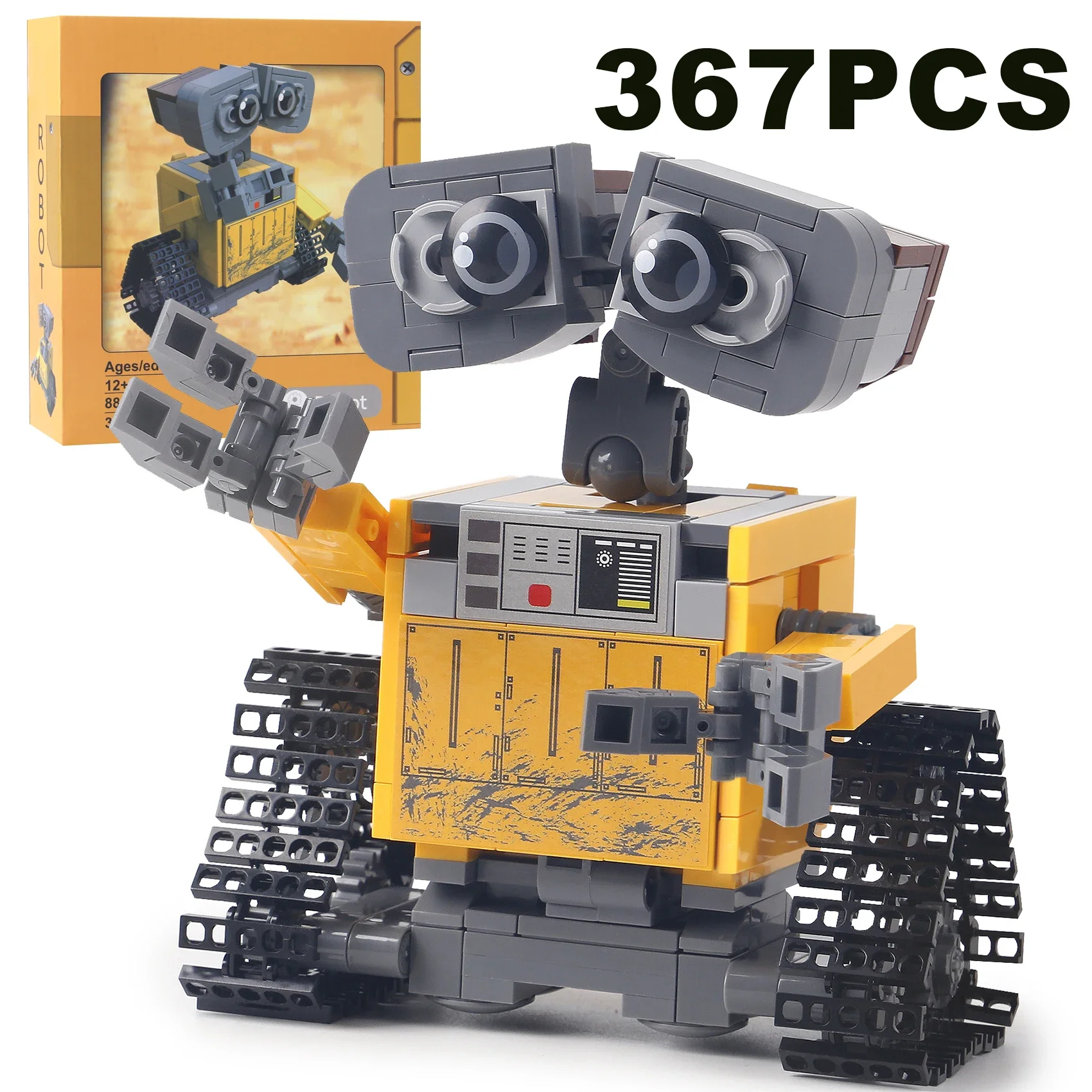 

Классический анимационный фильм Wall-E робот, строительные блоки, идея MOC, техническая модель, сборка кирпичей, развивающие игрушки, подарок для детей и взрослых