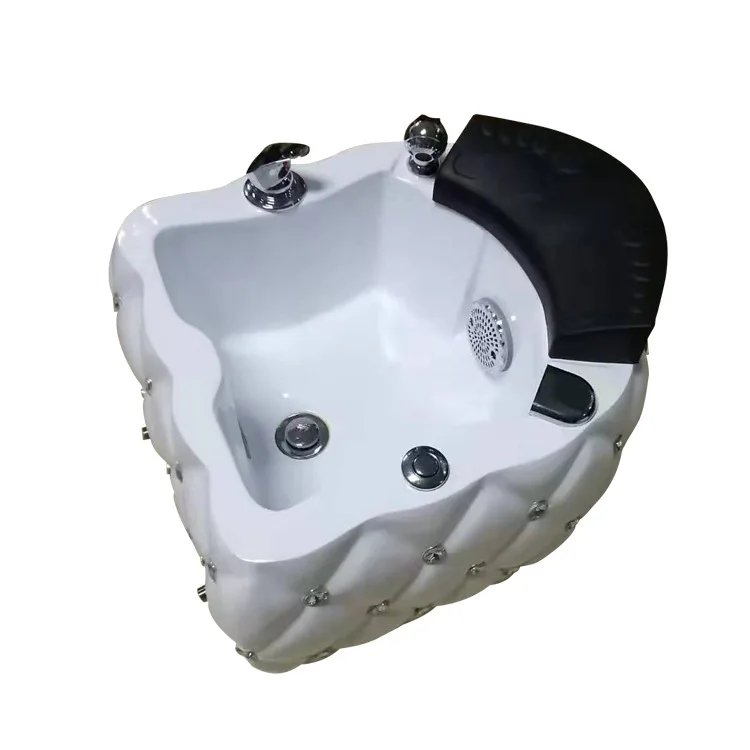 Black White Foot Basin Pedicure Bowl Massage Foot Bath Tub for Nail Salon   Salon Pedicure Furniture