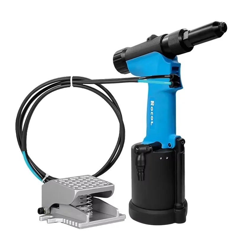 RL-4200L Pedal Control Pneumatic Riveter 20mm Stroke High Efficiency Pneumatic Tools for Workshop Assembly Line Batch Riveting