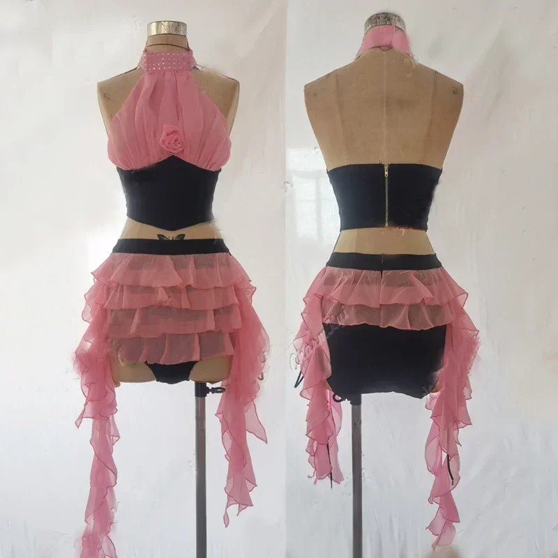 

Women'S Group Kpop Outfit Singer Jazz Dance Costume Nightclub Dj Ds Gogo Wear Pole Dance Clothing Stage Rave Clothes DWY9301