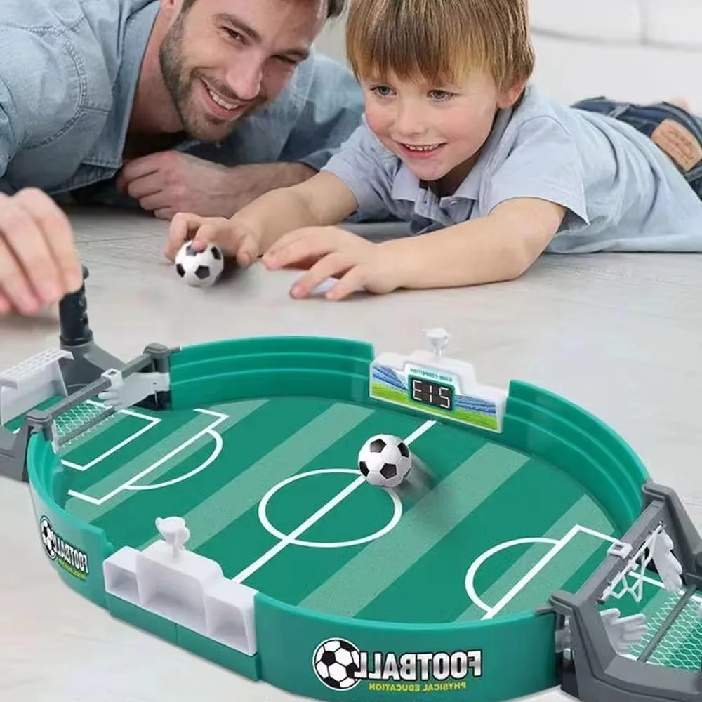 Tabletop Soccer Game Set Mini Football Soccer Game Board for Foosball Pinball Kids Adults Interactive Game Room Family Night