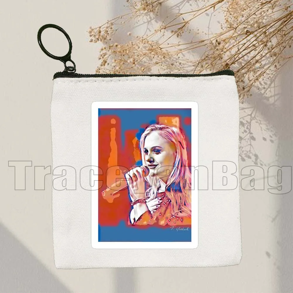 مرحبا انها لي الحب أديل الموسيقى المغني المشارك مروحة الهدايا قماش محفظة نسائية للعملات المعدنية حقيبة قماش قنب مربع مفتاح تخزين حافظة للبطاقات حقيبة المحفظة الحقيبة