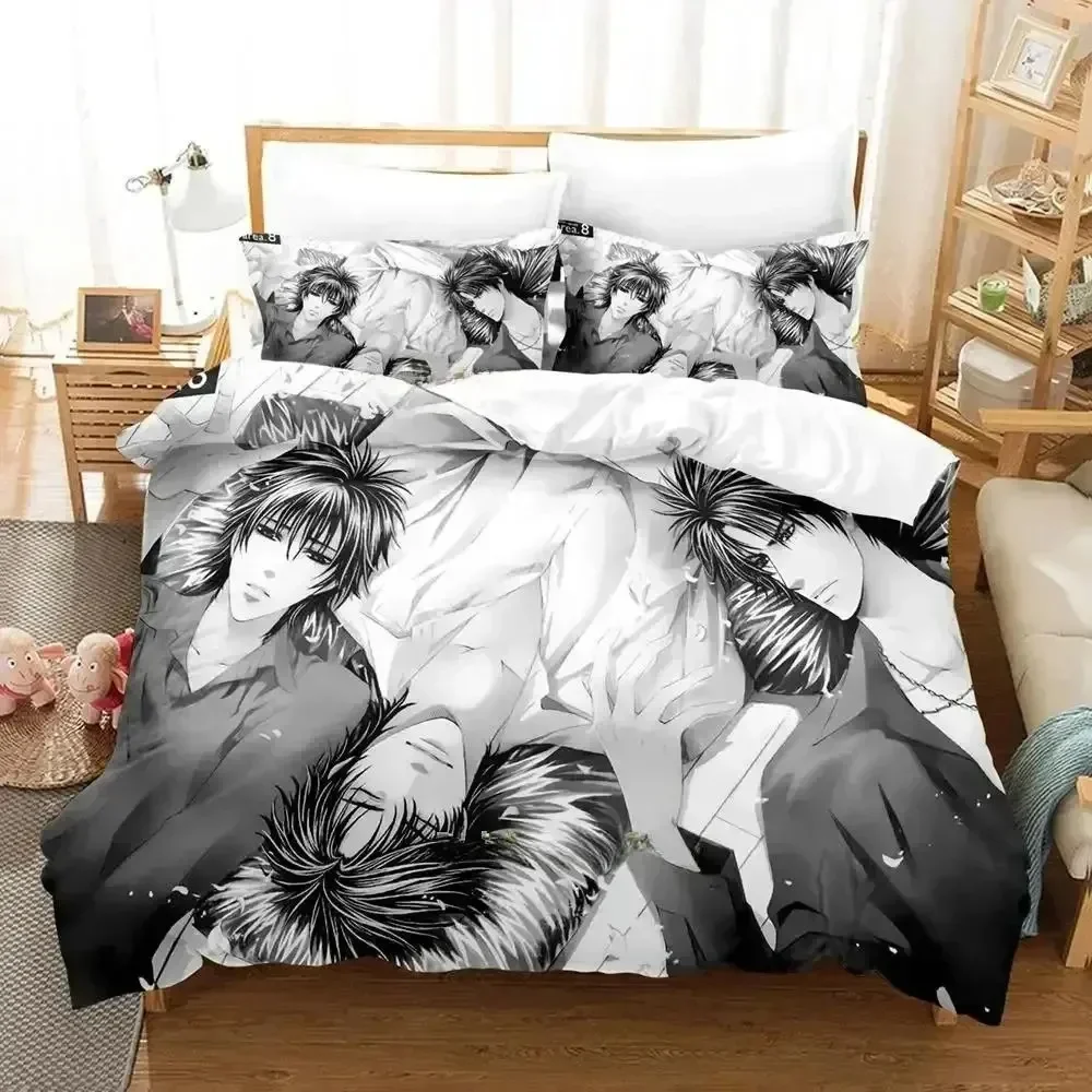 Brother X Brother Bedding Set Single Twin Full Queen King Size Bed Set Adult Kid Bedroom Duvet cover Sets 3D Anime Bed Sheet Set