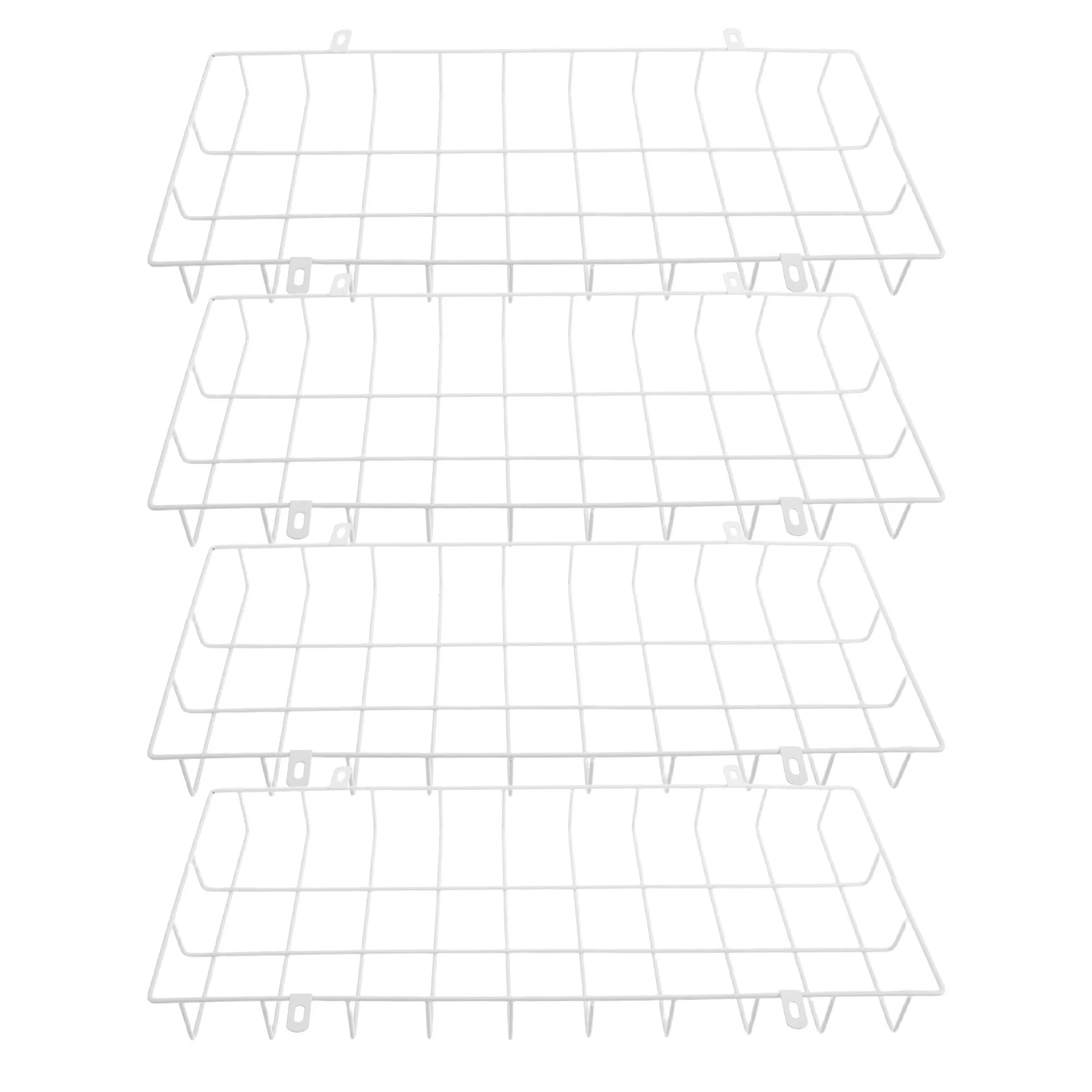 4Pcs Emergency Light Protective Cage Metal Wire Guard Rectangular Exit Sign Safety Cover Wall Mounted Outdoor Industrial Use