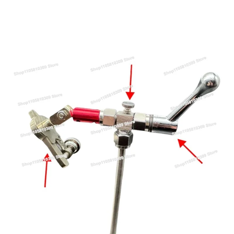 Tying Hook Table Rotating Fly, Tying Pliers Set, Fly Hair Hook Iron Plate Micro-object Fishing, Stainless Steel Tying Table
