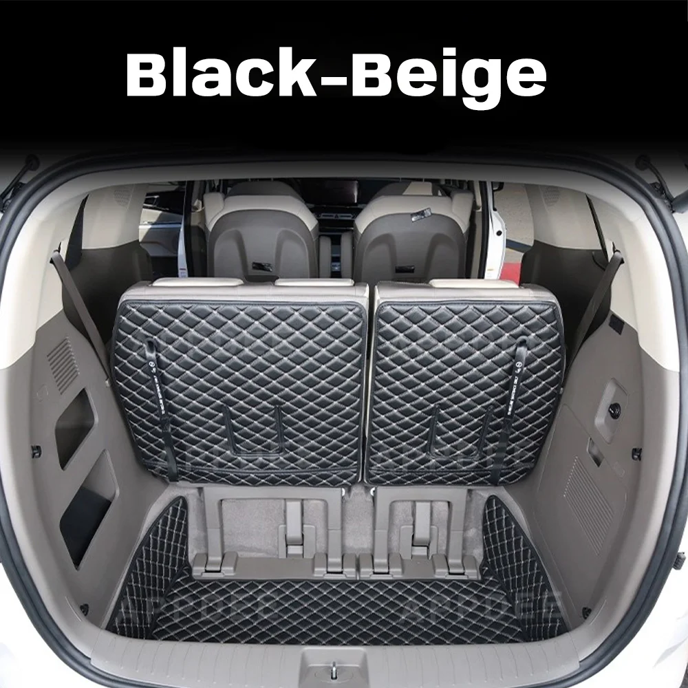 Auto Full Coverage Trunk Mat For Kia Carnival 7-Seat 2015-2017 16 Car Boot Cover Pad Cargo Liner Interior Protector Accessories