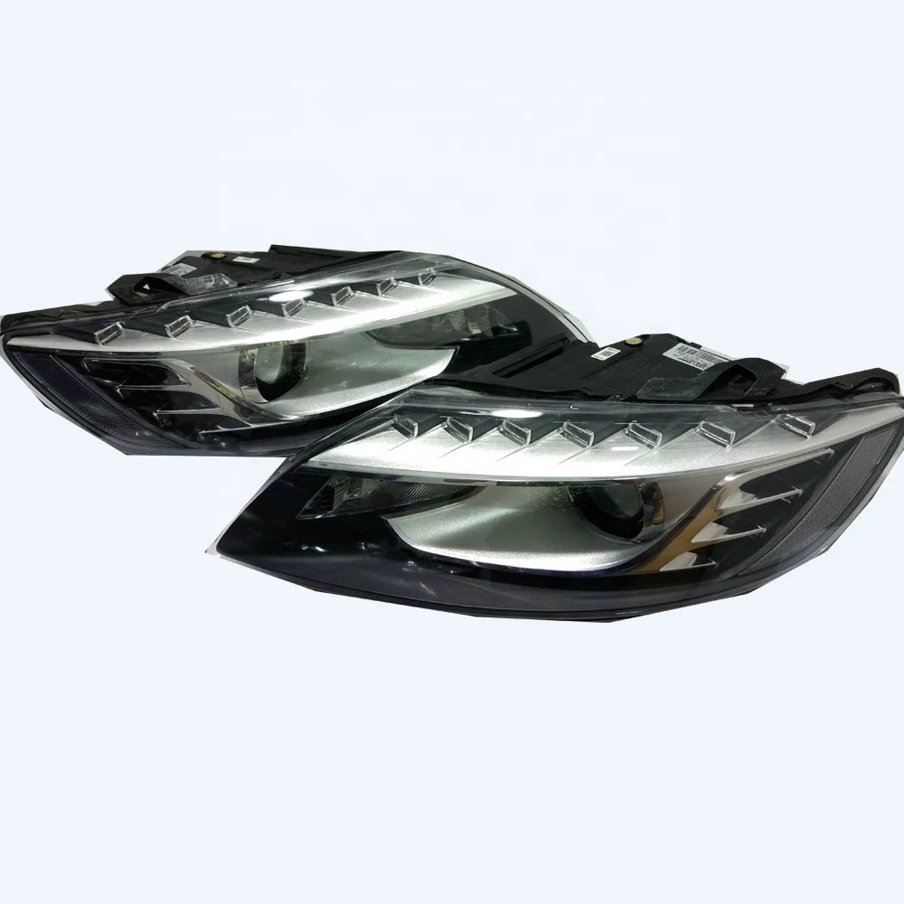 Second-hand  Components of the LED Advanced Xenon Headlamp DRL Daytime Running Lamp HID for Audi Q7 2010-2015 Headlight