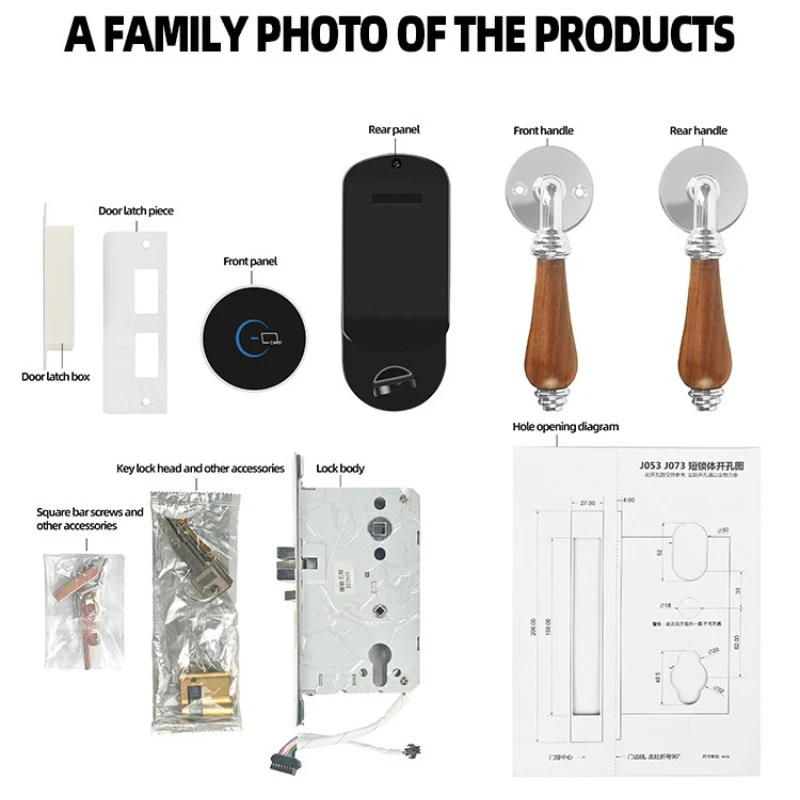 Upgraded Split Hotel Smart Door Lock Magnetic Card IC Card Induction UnLock System Management for Homestay