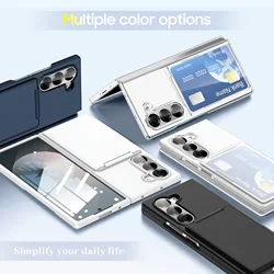 2025 Card Bag Case For Samsung Galaxy Z Fold 5 6 7 Fashion Originality PC Cover Anti-knock Cases For Z Fold7 Fold6 Fold5