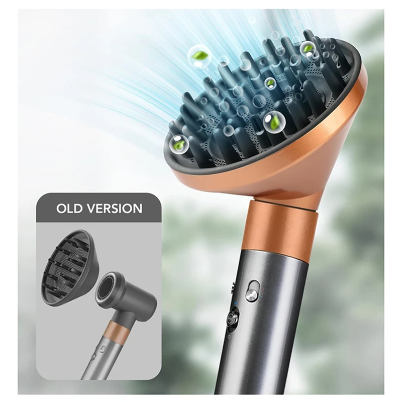 Diffuser & Large Round Volumizing Brush Attachment Compatible For Dyson Airwrap HS05, HS01 - Ideal Beauty Gift