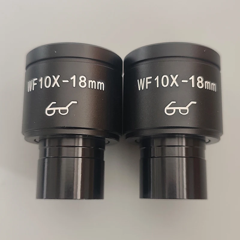 WF10X-18mm عالية نقطة العين مجهر واسع المجال العدسة عدسة بصرية تصاعد حجم 23.2 مللي متر للمجهر البيولوجي