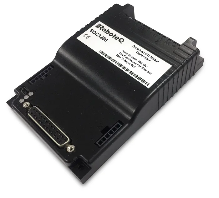 2025 Plutools AGV Controller, RoboteQ Brushed DC Motor Driver, Dual Channel, 2 X 20A, 60V, AGV Motor Controller