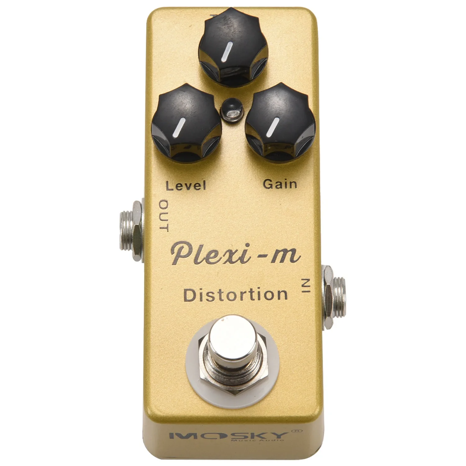 MOSKY plexi-m Pedal efek distorsi gitar elektrik, suku cadang gitar cangkang logam penuh True Bypass