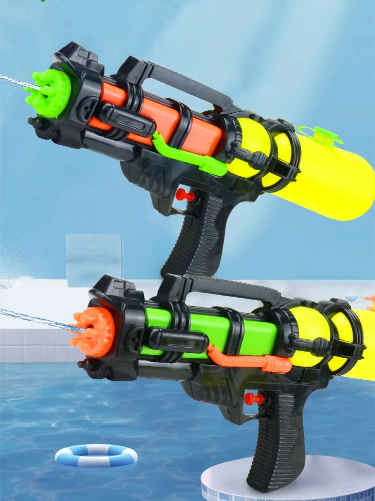 Water Gun Toy for Children, pressione para pulverizar água, verão ao ar livre, praia, piscina, jogo de batalha de longo alcance