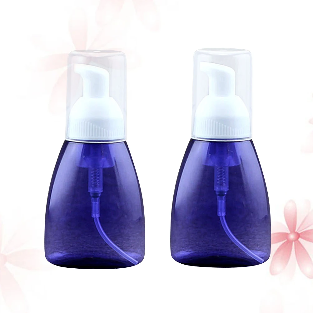 

2Pcs Eco friendly Refillable Lotion Bottle Long Straw for Foam making Toiletries Container Reusable Portable Pump