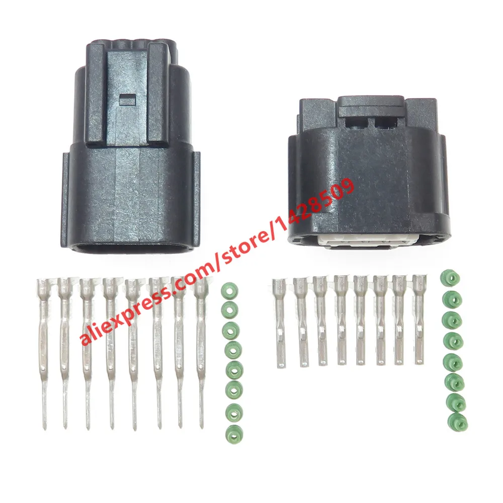1 Set 8 Pin 6189-7608 6918-3295 6188-5677 Automotive Light Socket Car Waterproof Lamp Connector Auto Plug
