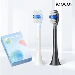 SOOCAS-Cabezal de cepillo de dientes eléctrico sónico, repuesto Original, gama completa de cabezales de cepillo suaves universales, envasado al vacío