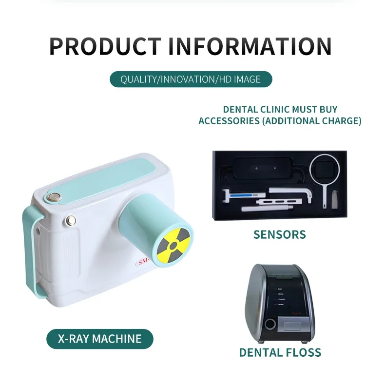 woodpecker/dba i-sensor h2 imaging plate scanner image  machine system high-frequency x-ray digital sensor mobile