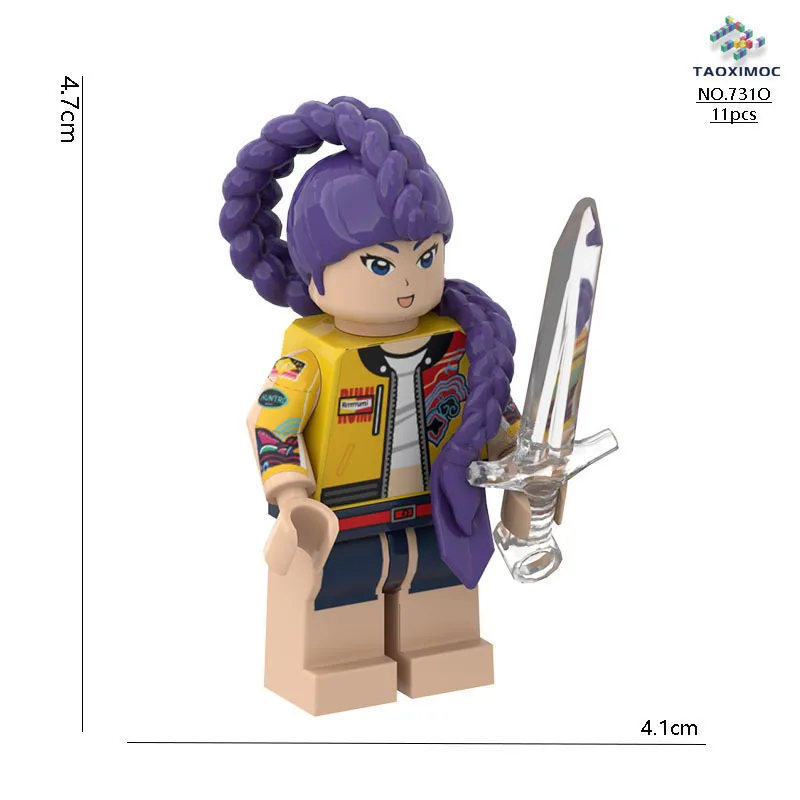 New product: KPop Demon Hunters Building Blocks, Rumi Assembly Model Doll, Building Blocks Toy image 4