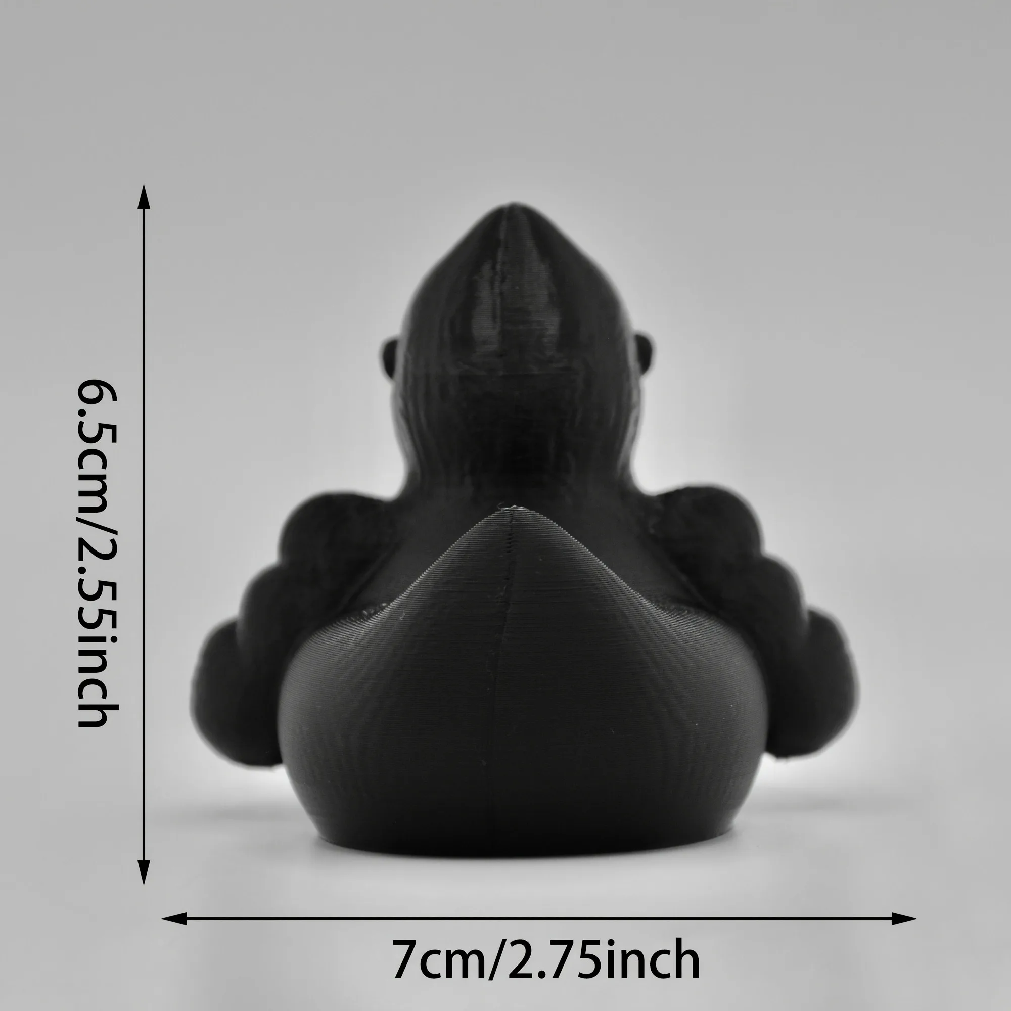 A black flamingo statue, a 3D-printed flamingo, suitable for home decoration or tabletop display