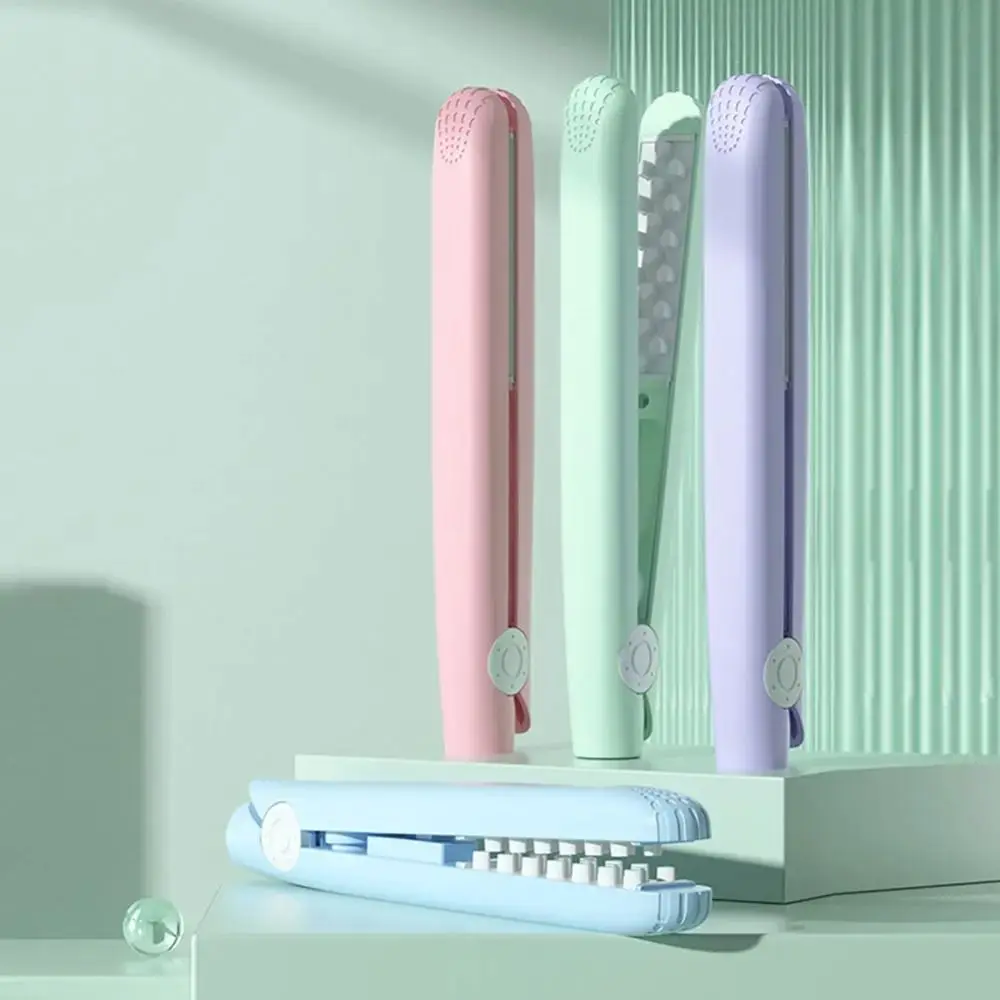 2 في 1 مكواة تجعيد صغيرة مزدوجة الأغراض بكرات ساخنة منفوش موجة مكواة تجعيد الشعر المحمولة الجذر رافع السفر الشباك العصا #3