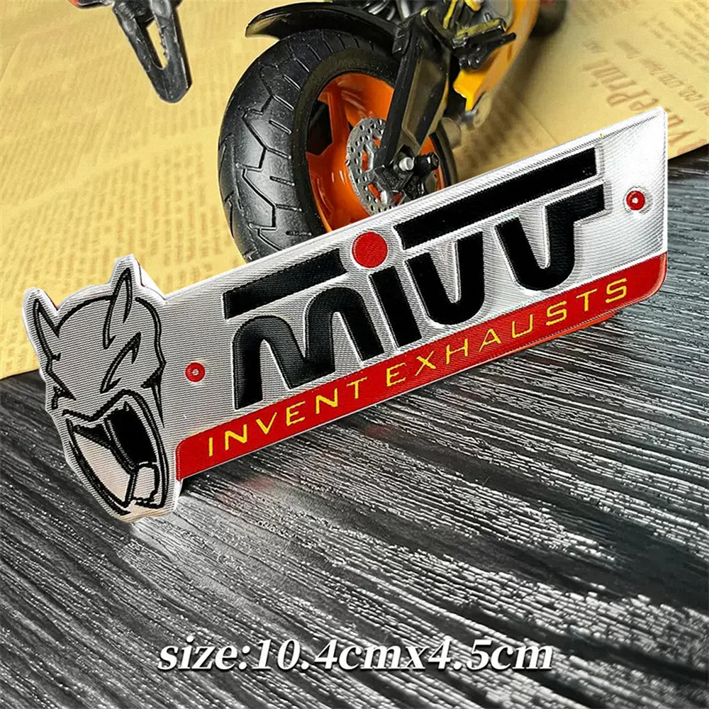 2 PCS For MIVV MK3 Motorcycle Escape Exhaust Pipe Stickers KTM Aprilia Yamaha Kawasaki Honda CF MOTO Ducati Suzuki Benelli Vespa