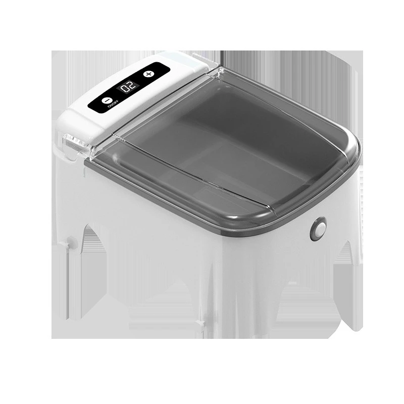 Pet cat bowl feeder automatic lid opening timer dog bowl basin pet food utensils food pet bowl