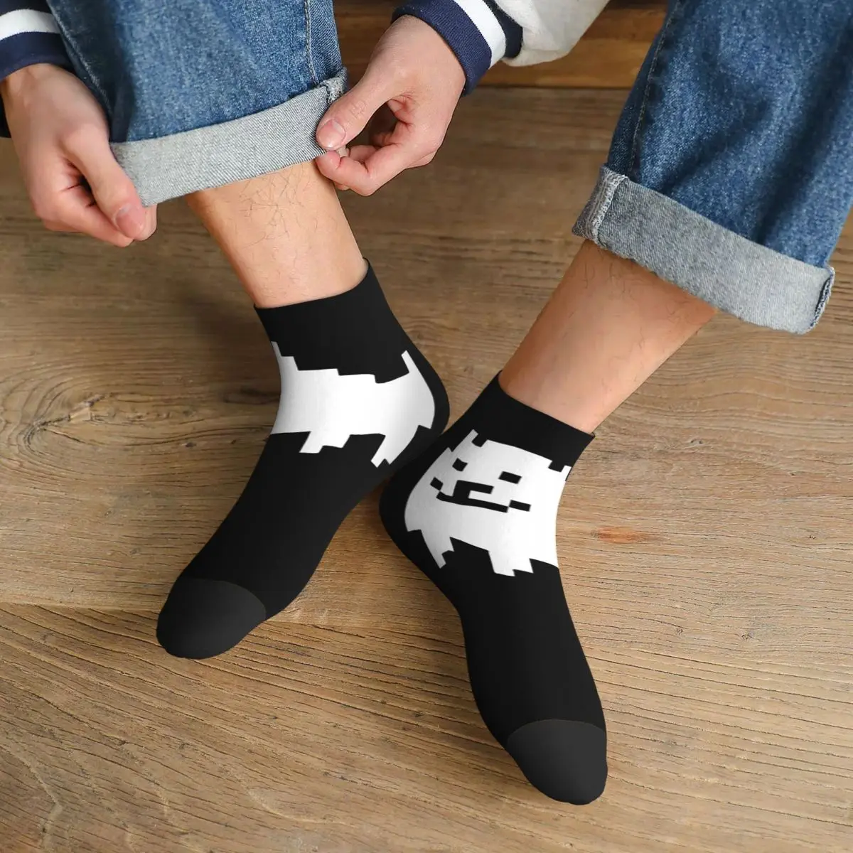 

Носки для собак Undertale, впитывающие пот чулки в стиле Харадзюку, всесезонные носки, аксессуары для мужчин и женщин, подарок на день рождения