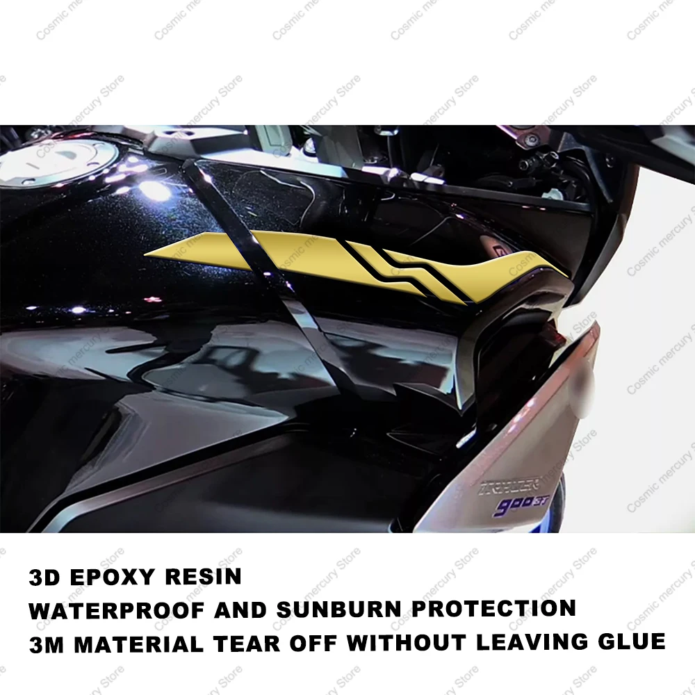 Motorcycle Accessories Waterproof Sticker 3D Resin Protective Sticker Tank Pad Sticker Kit For Yamaha Tracer 900 GT 2018 2019